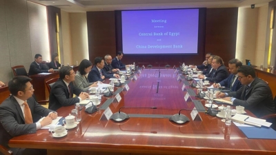CBE’s governor Meets the President of China Development Bank