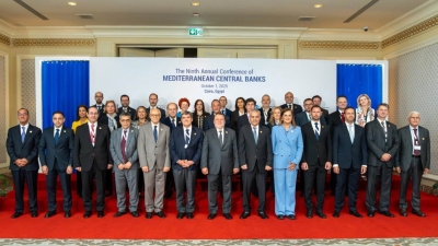With the Participation of Several Central Bank Governors from Mediterranean Countries, along with Senior Leaders and Officials