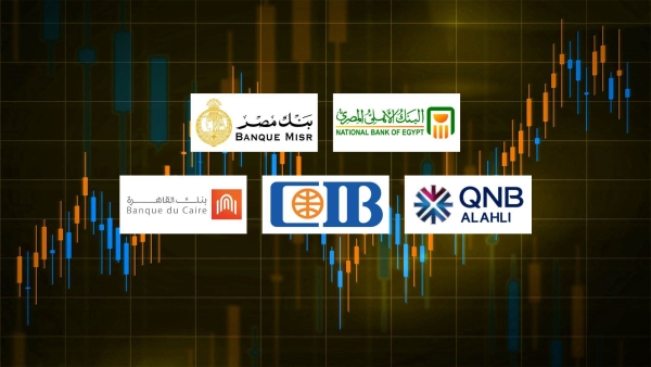 NBE, Banque Misr, QNB ALAHLI, and CIB, top banks in the market shares of loans in the banking sector