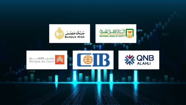 NBE, Banque Misr, QNB ALAHLI, and CIB, top banks in the market shares of loans in the banking sector